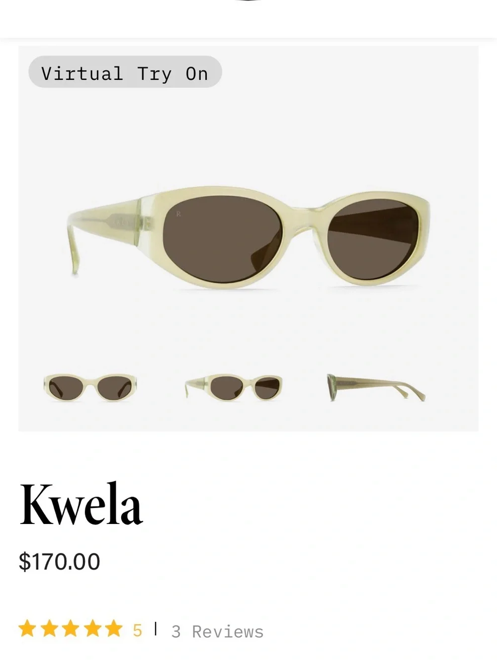 RAEN Kwela Pale Green Frame Sunglasses with Brown Lenses